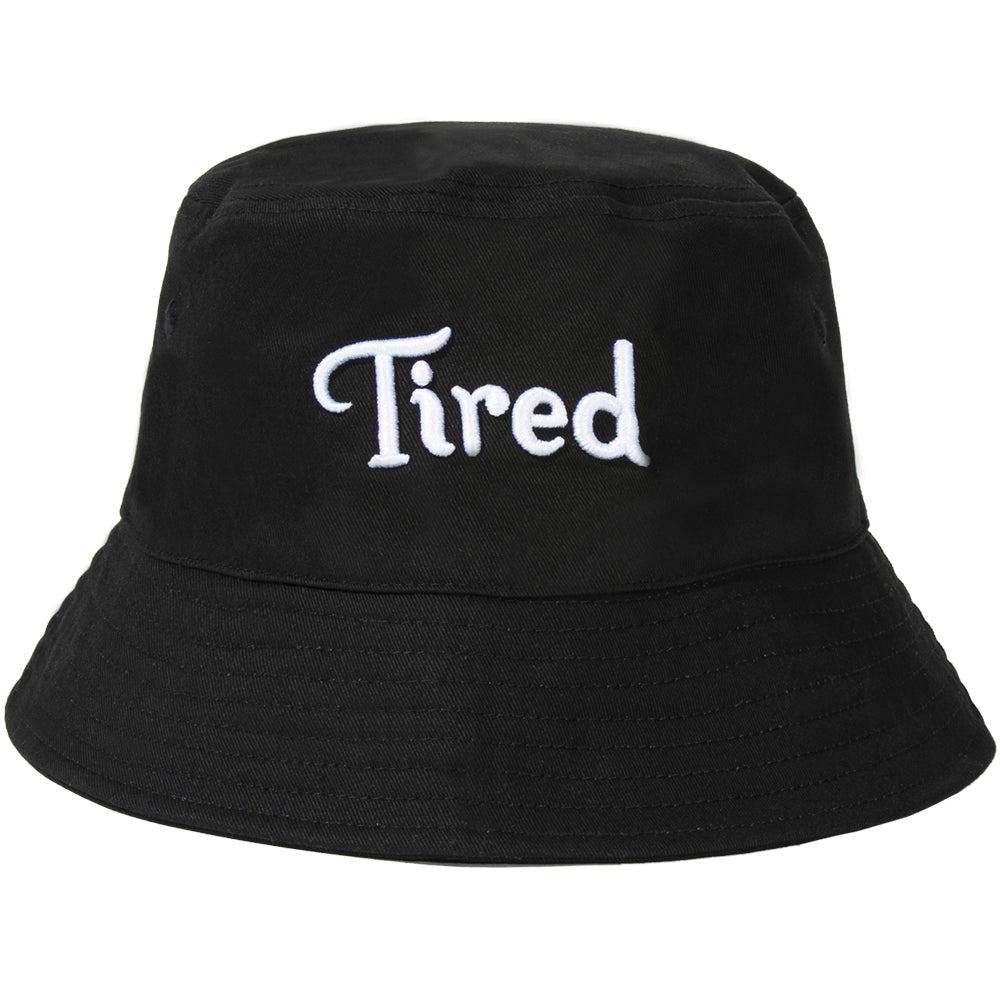 Tired Logo Bucket Hat black