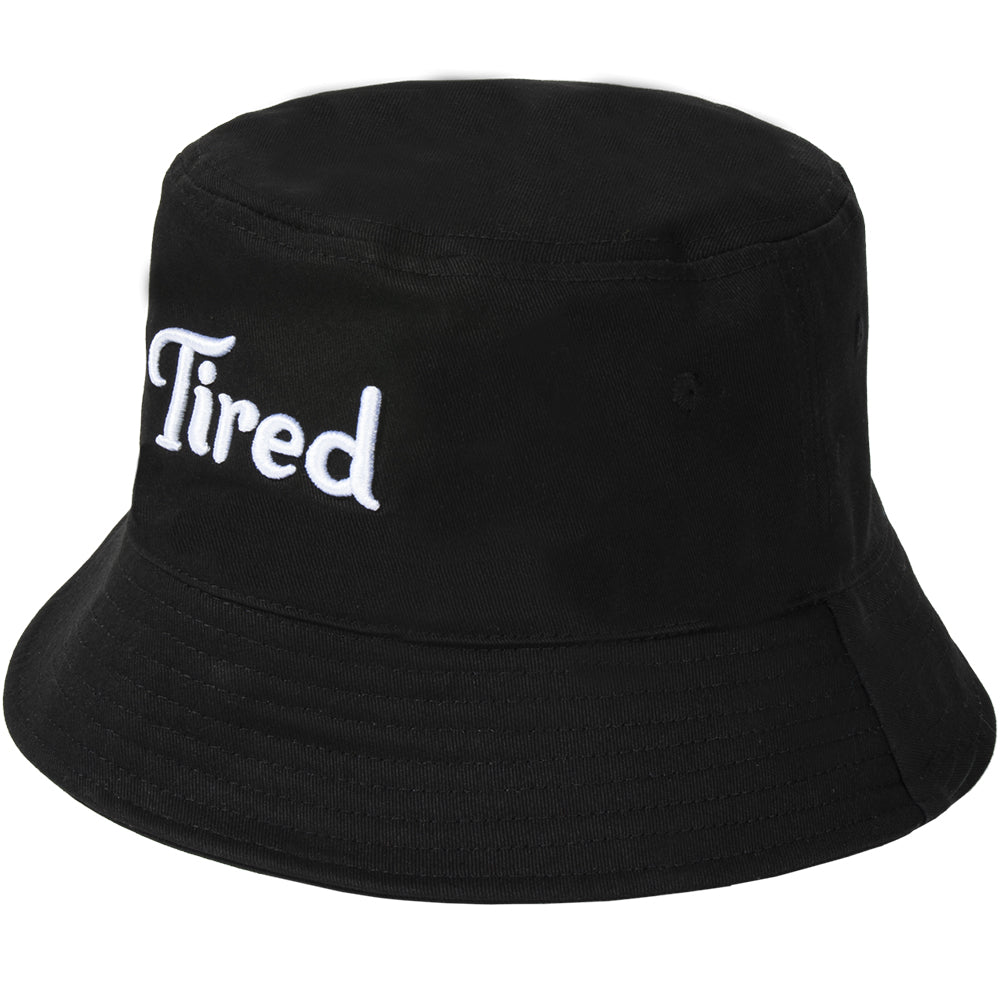 Tired Logo Bucket Hat black