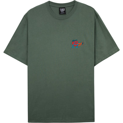 Tired Music Tee Green