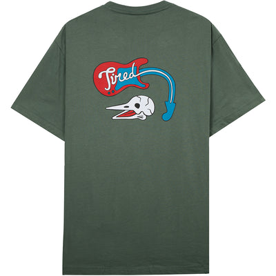 Tired Music Tee Green