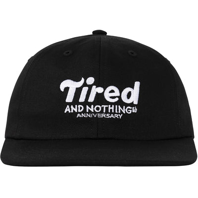 Tired Nothingth 6 Panel Cap Black