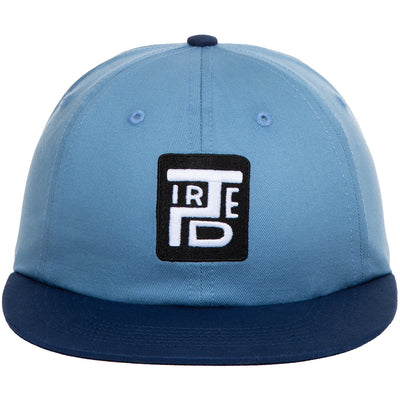 Tired Stamp 2 Tone 6 Panel Cap Light Blue/Navy