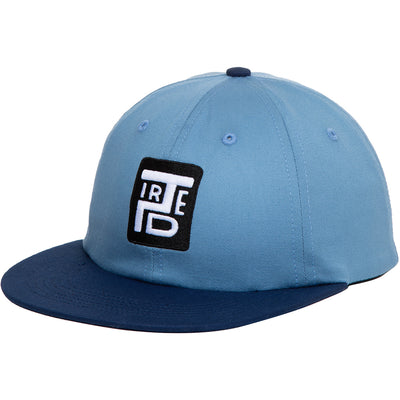 Tired Stamp 2 Tone 6 Panel Cap Light Blue/Navy