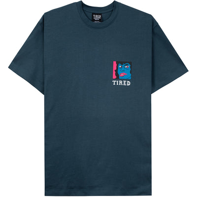 Tired Thumbs Down Tee Orion Blue