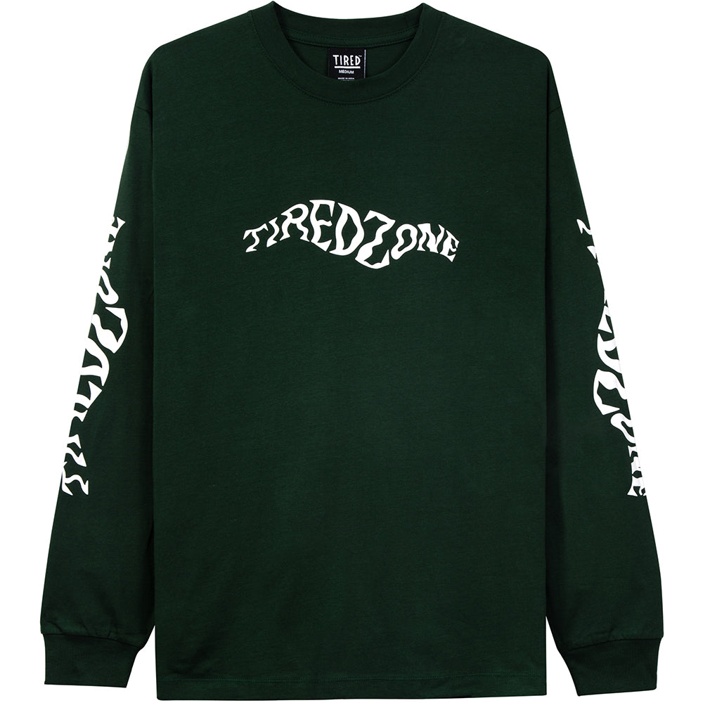 Tired Zone Long Sleeve Tee Forest Green