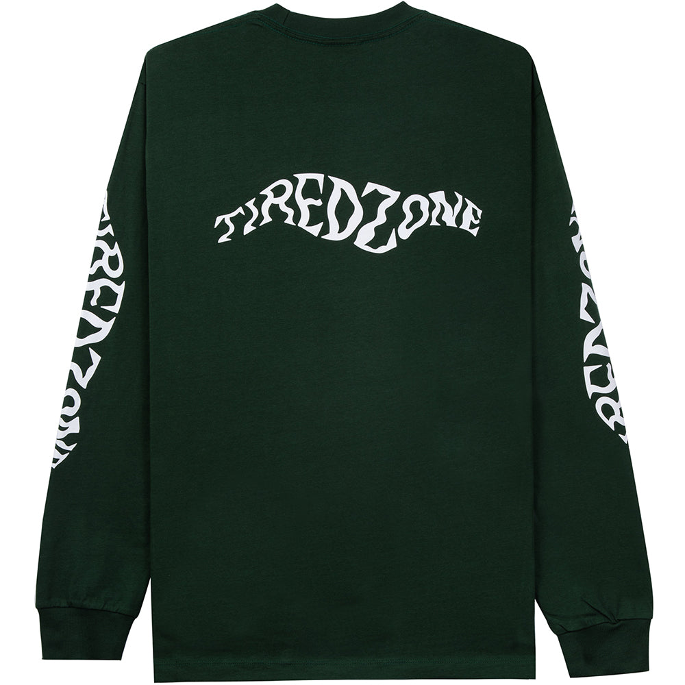 Tired Zone Long Sleeve Tee Forest Green