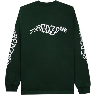 Tired Zone Long Sleeve Tee Forest Green