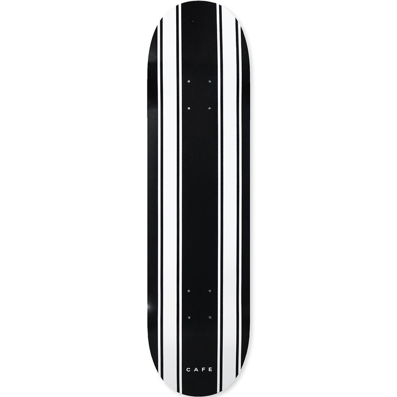 Skateboard Cafe Stripe Black/White Deck 8.125"