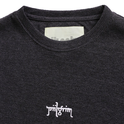 Piilgrim Waffle T shirt black