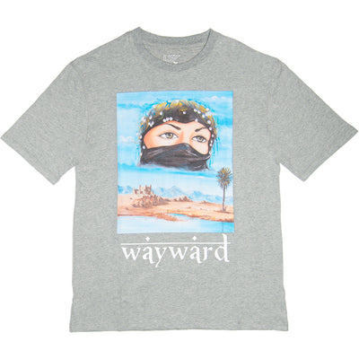 Wayward London Eyes T shirt grey marl