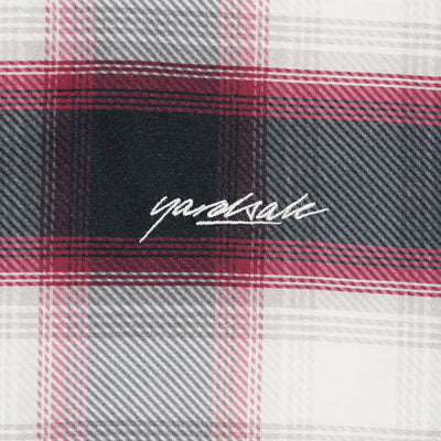 Yardsale Shadow Plaid T shirt white/red