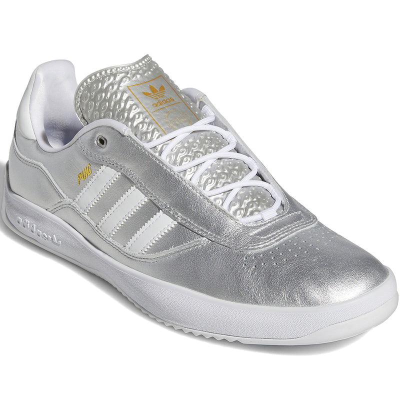 adidas Puig Shoes Silver Metallic/Cloud White/Scarlet
