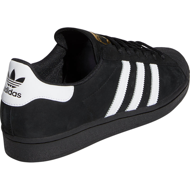 adidas Superstar ADV Shoes Core Black Cloud White Gold Metallic