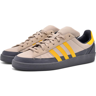 adidas x Pop Trading Company Campus ADV Shoes Grey Six/Active Gold/Clay Brown