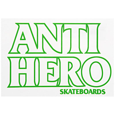 Antihero Blackhero Sticker green outline