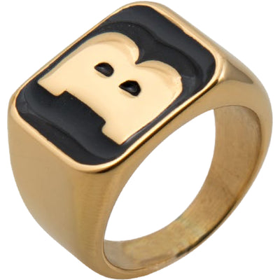 Baker Capital B Ring gold/black large