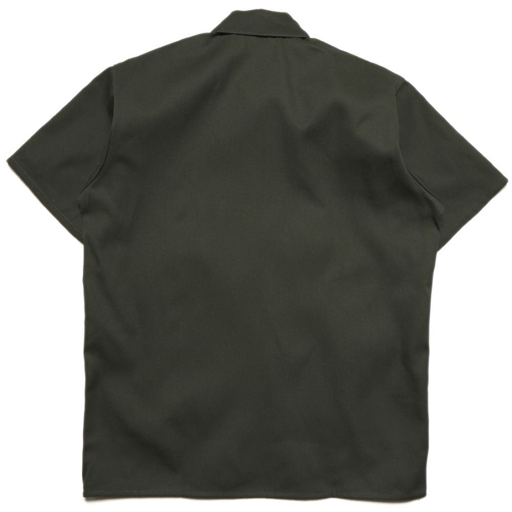 Ben Davis short sleeve 1/2 zip Olive Shirt