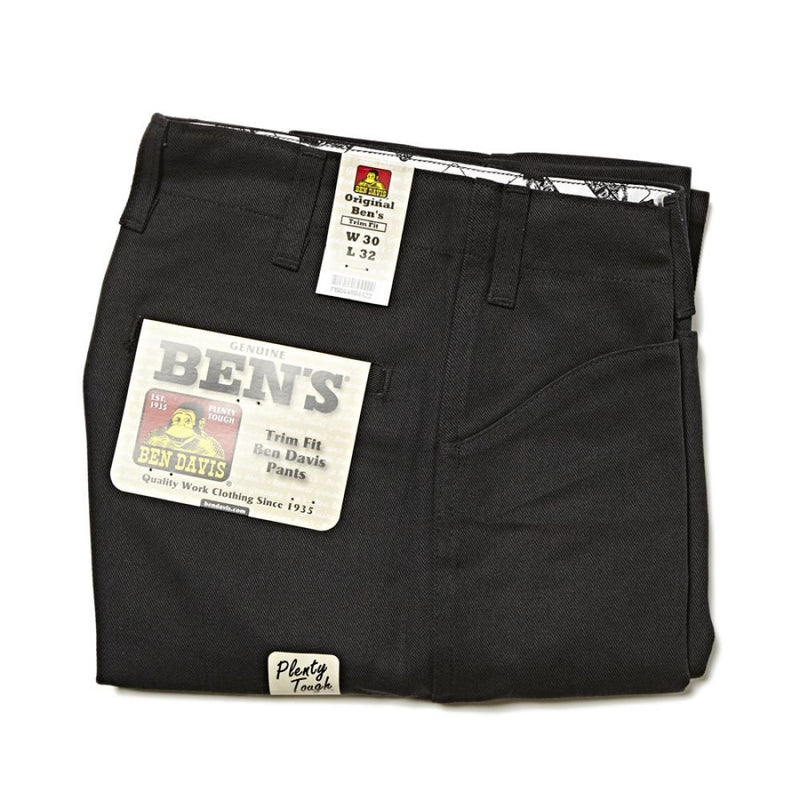 Ben Davis Trim Fit black work pant 32" leg