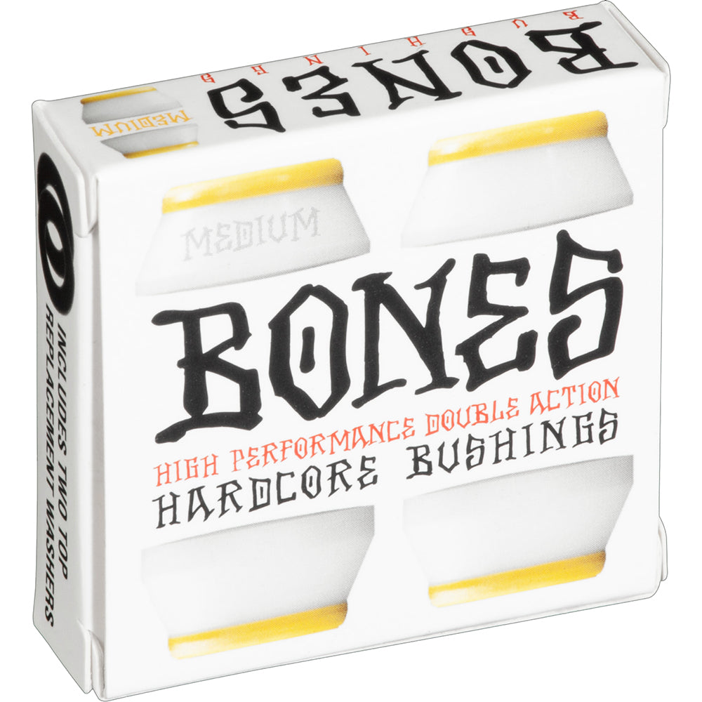 Bones Hardcore Skateboard Bushings White Medium