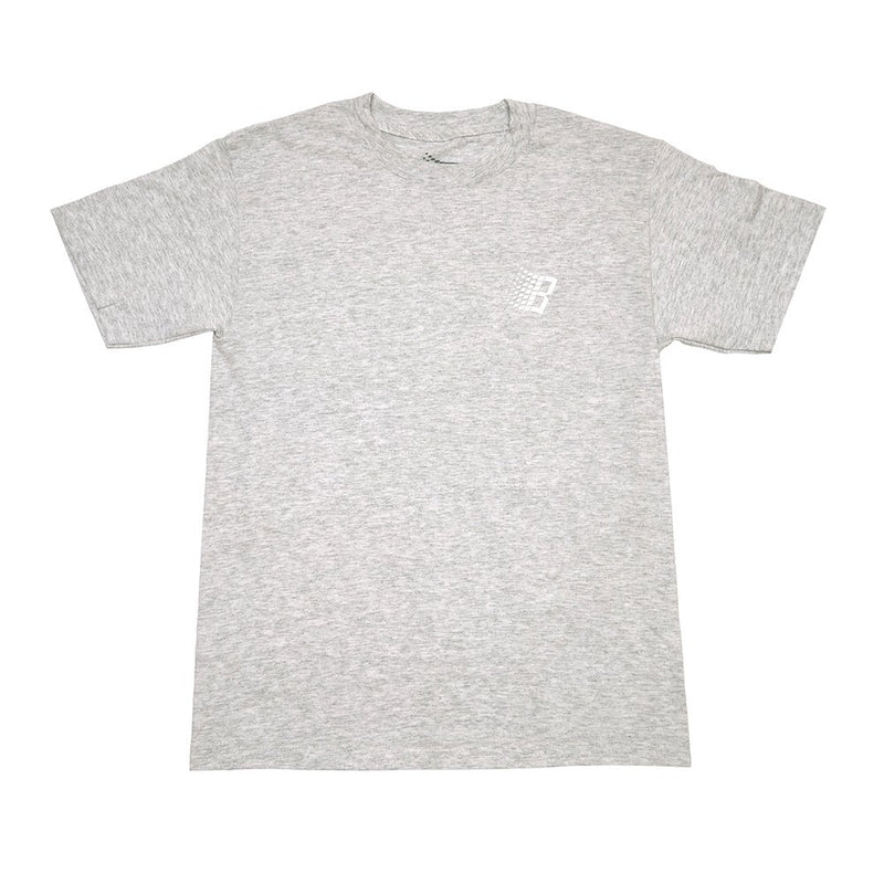 Bronze B Logo T shirt ash/lime