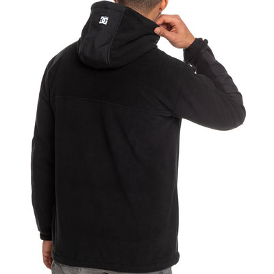 DC Tagans Half-Zip Polar Fleece Hoodie black