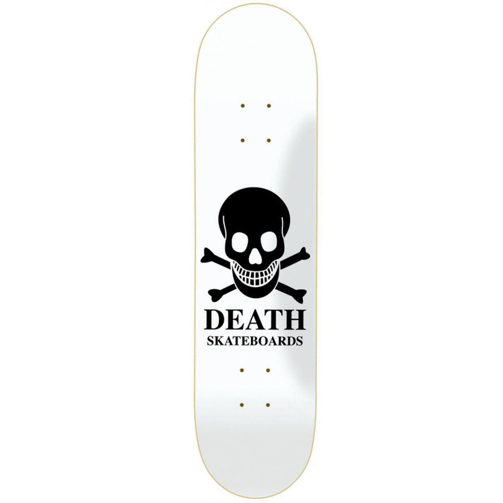 Death OG Skull white Skateboard deck 8.1"