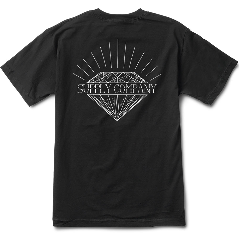 Diamond Split T shirt black