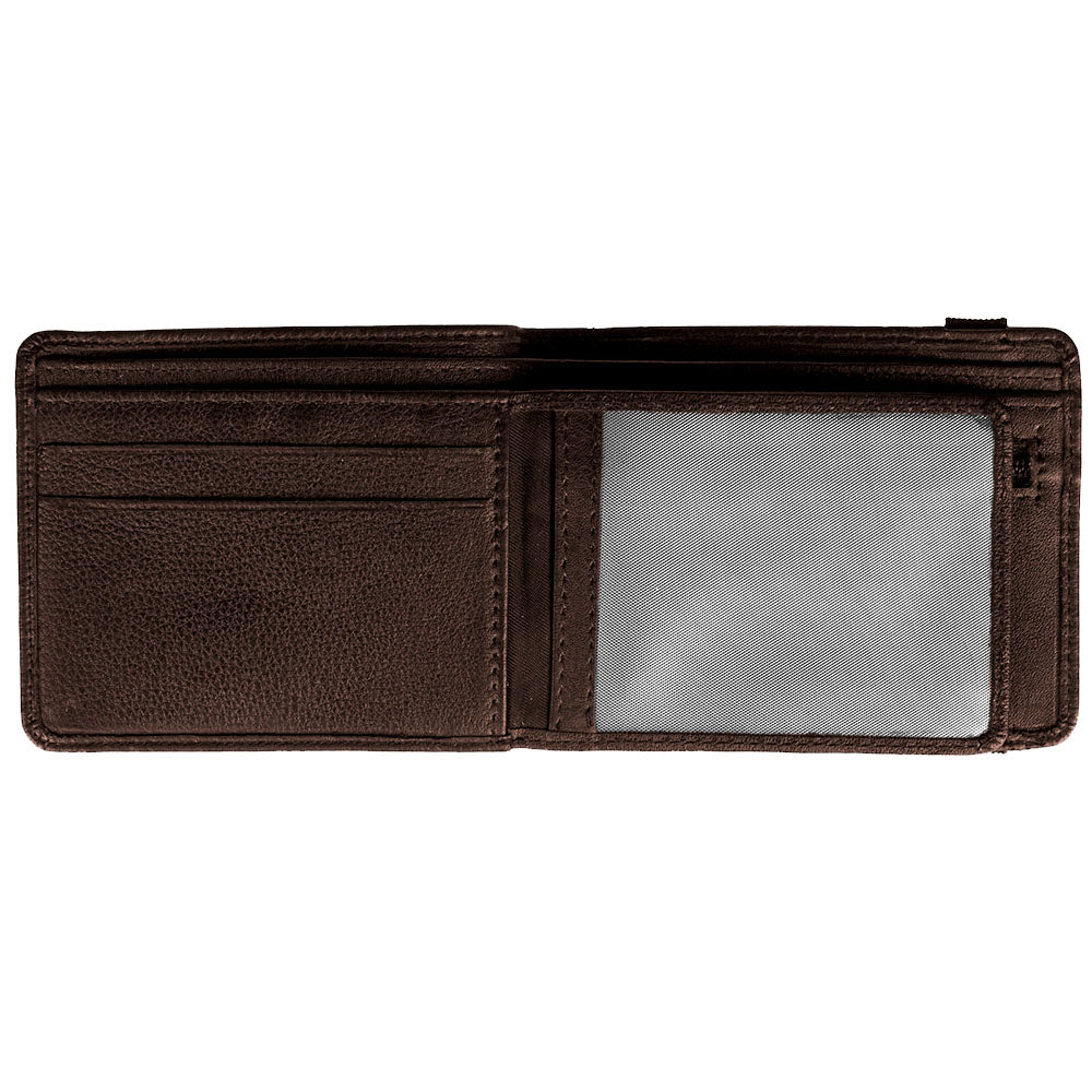 Dickies Wilburn brown leather wallet