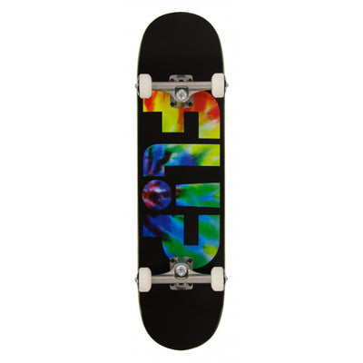 Flip Odyssey Tie Dye black complete skateboard 8"