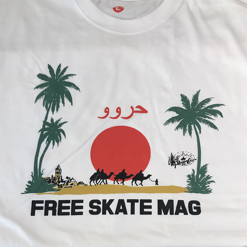 Free Skate Mag Marrakech Tee White