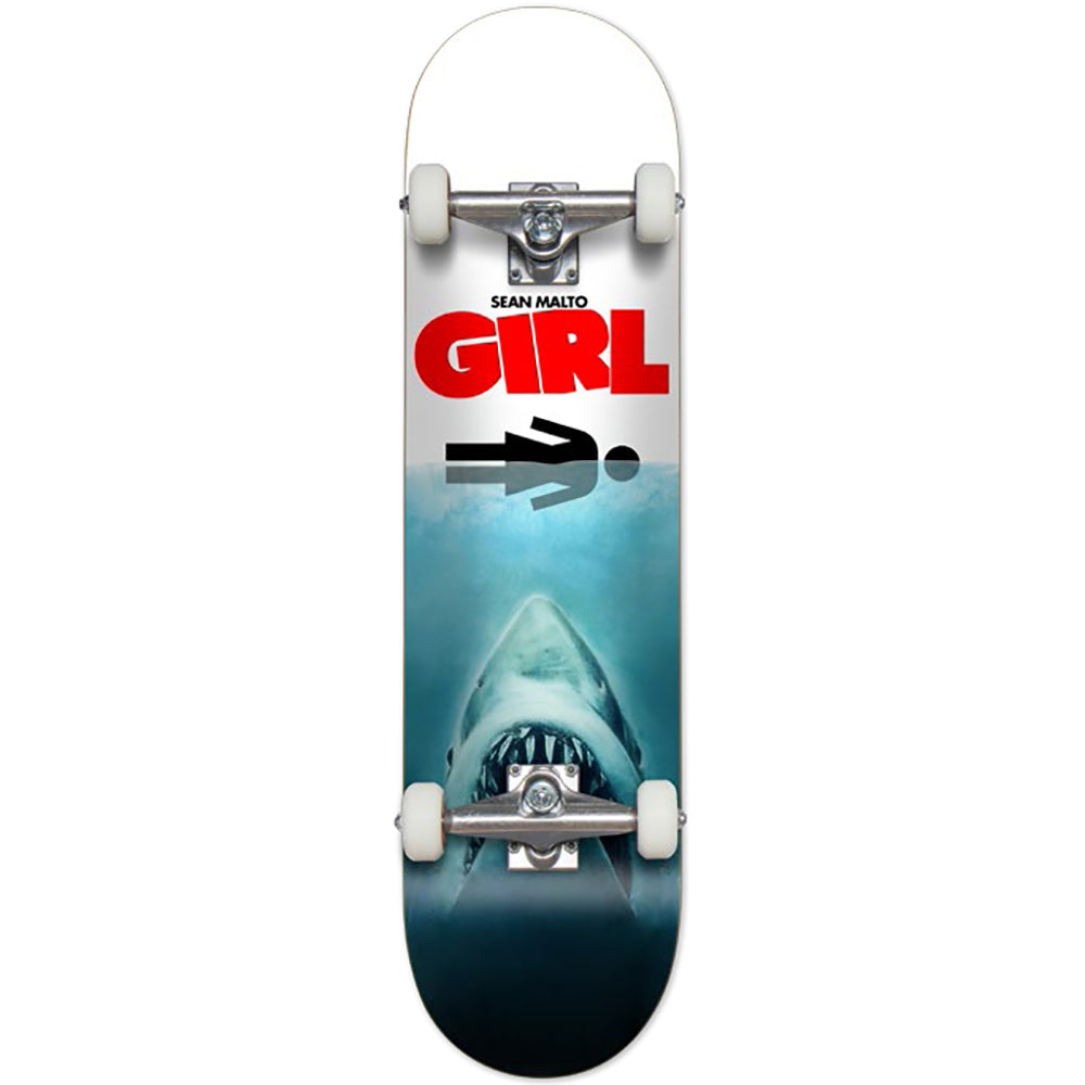 Girl Malto Shark Attack complete skateboard 7.625"