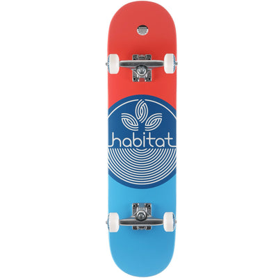 Habitat Leaf Dot Blue Complete Skateboard 7.75"