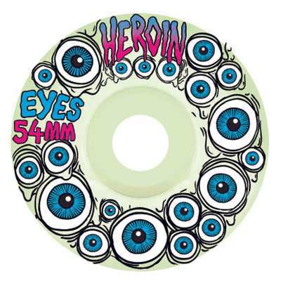 Heroin Glow In The Dark Eyes wheels 54mm