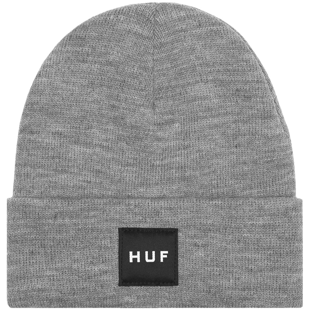 HUF Box Logo beanie grey heather/black