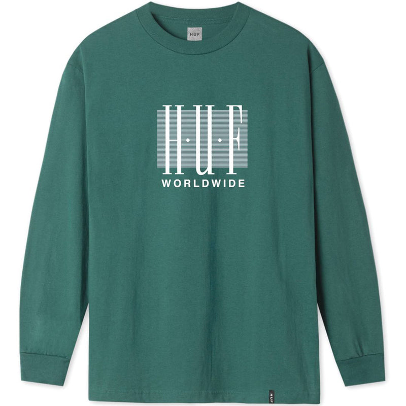 HUF Linear long sleeve T shirt deep jungle
