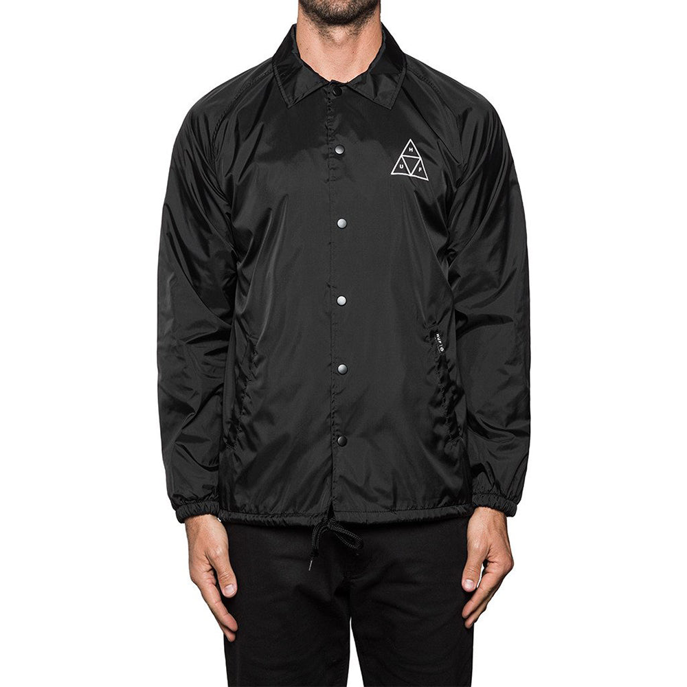 HUF Triple Triangle black coaches jacket