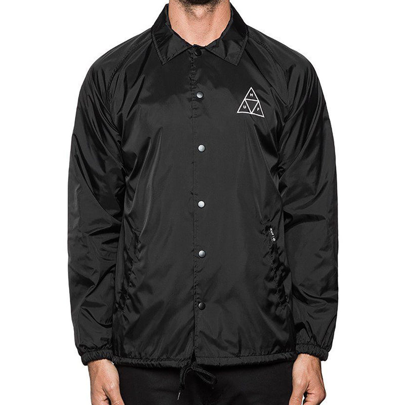 HUF Triple Triangle black coaches jacket
