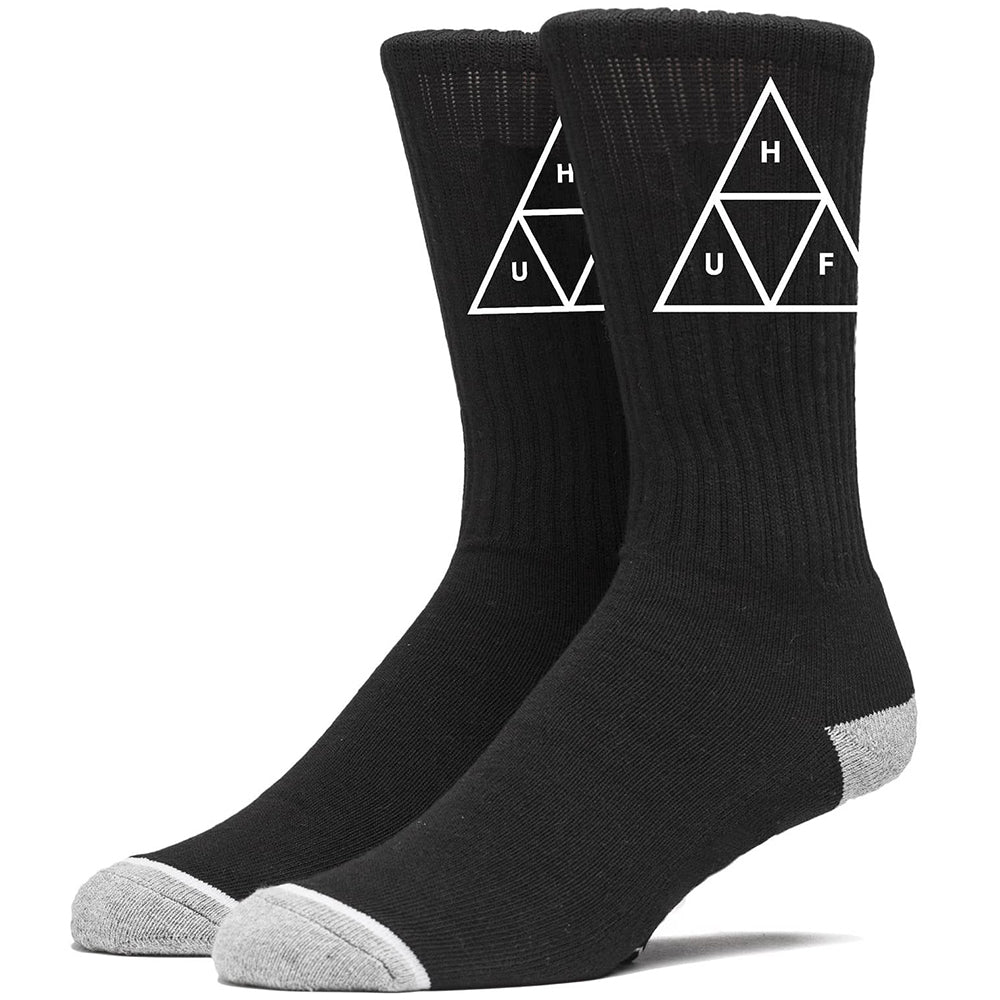 HUF Triple Triangle crew socks black