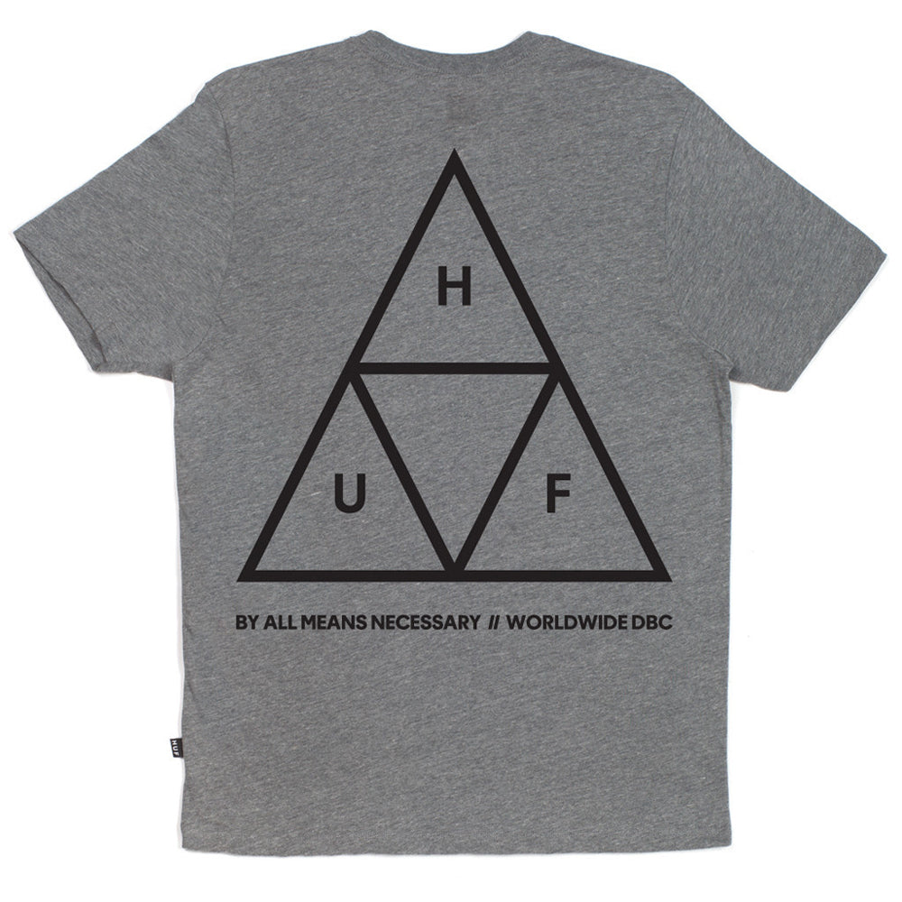 HUF Triple Triangle T shirt grey heather