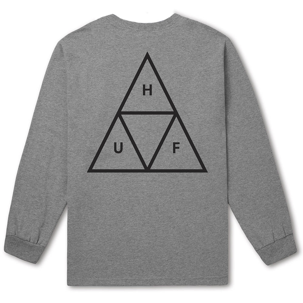 HUF Triple Triangle long sleeve T shirt grey heather