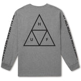 HUF Triple Triangle long sleeve T shirt grey heather