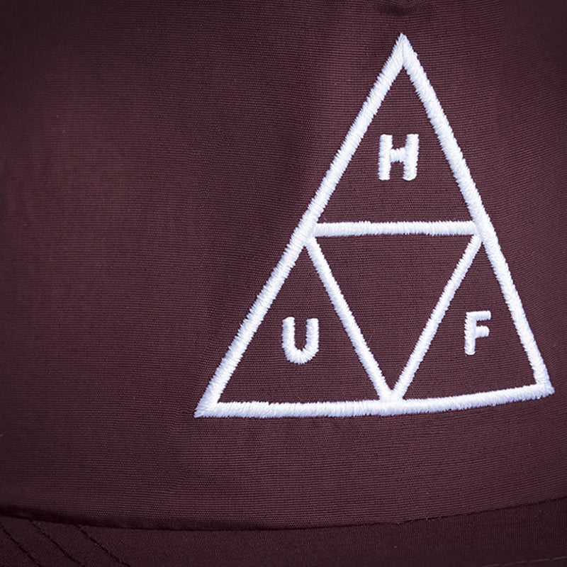 HUF Triple Triangle wine snapback cap