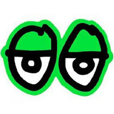 Krooked Eyes Sticker green Large