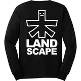 Landscape Outline black long sleeve T shirt