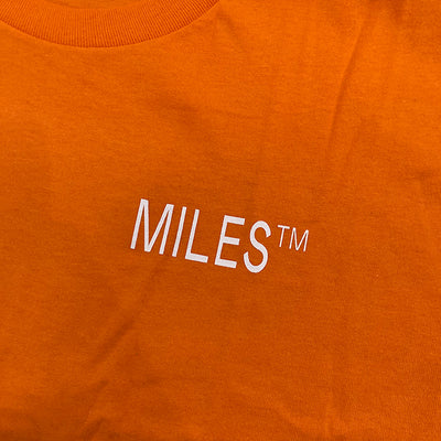 Miles Logo Hit Tee safety orange