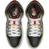 Nike SB Dunk High Pro QS fir/university red-black-white