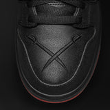 Nike SB Dunk High Premium black/black-challenge red-metallic silver