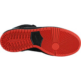 Nike SB Dunk High Premium black/black-challenge red-metallic silver