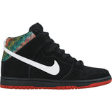 Nike SB Dunk High Premium black/black-challenge red-metallic silver