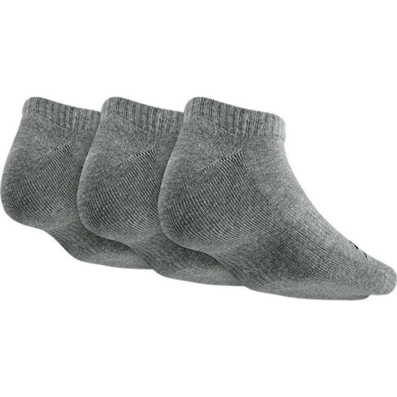 Nike SB No Show dark grey heather/black3 pack socks UK 8-11